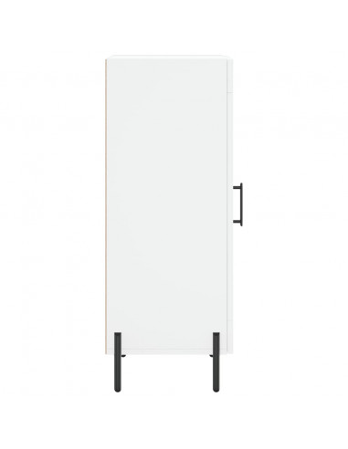 Credenza Bianca 34,5x34x90 cm in Legno Multistrato