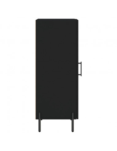 Credenza Nero 34,5x34x90 cm in Legno Multistrato