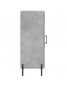 Credenza Grigio Cemento 34,5x34x90 cm in Legno Multistrato 2
