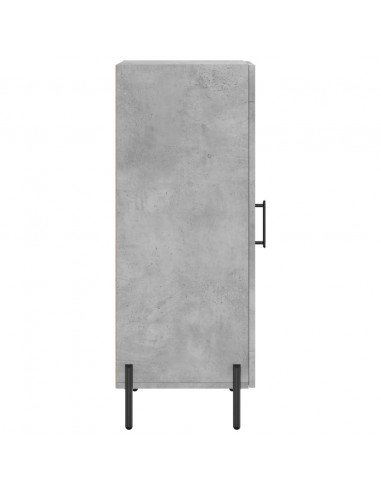 Credenza Grigio Cemento 34,5x34x90 cm in Legno Multistrato