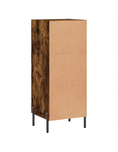 Credenza Rovere Fumo 34,5x34x90 cm in Legno Multistrato