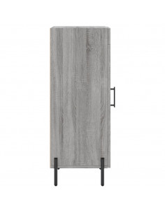 Credenza Grigio Sonoma 34,5x34x90 cm in Legno Multistrato 2