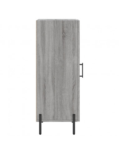 Credenza Grigio Sonoma 34,5x34x90 cm in Legno Multistrato