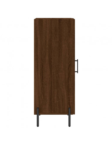 Credenza Rovere Marrone 34,5x34x90 cm in Legno Multistrato