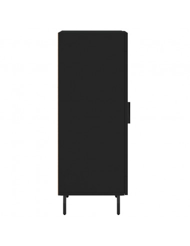 Credenza Nero 34,5x34x90 cm in Legno Multistrato
