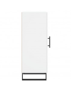Credenza Bianca 34,5x34x90 cm in Legno Multistrato 2