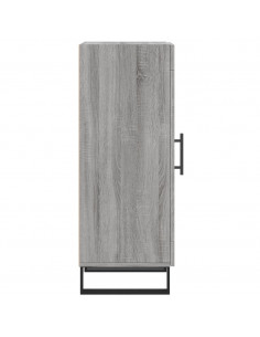 Credenza Grigio Sonoma 34,5x34x90 cm in Legno Multistrato 2