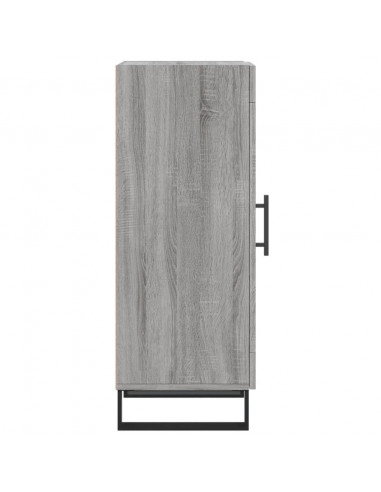 Credenza Grigio Sonoma 34,5x34x90 cm in Legno Multistrato
