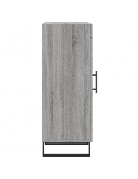 Credenza Grigio Sonoma 34,5x34x90 cm in Legno Multistrato