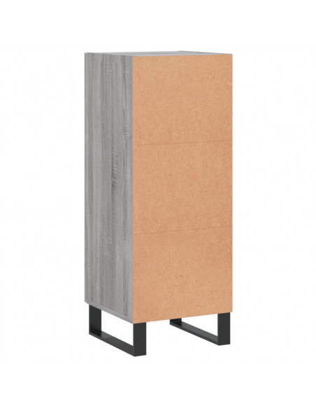 Credenza Grigio Sonoma 34,5x34x90 cm in Legno Multistrato