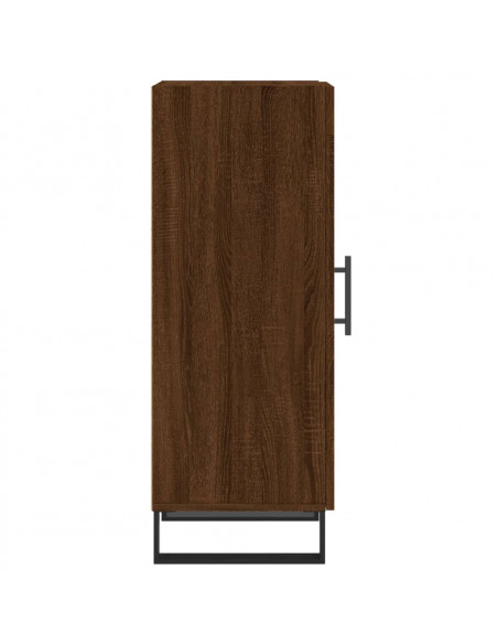 Credenza Rovere Marrone 34,5x34x90 cm in Legno Multistrato