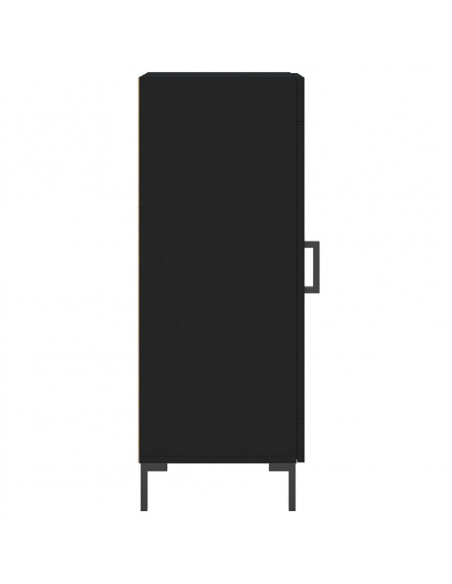 Credenza Nero 34,5x34x90 cm in Legno Multistrato