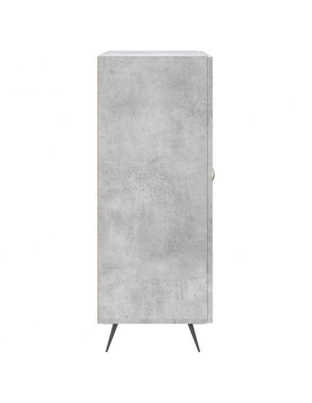 Credenza Grigio Cemento 69,5x34x90 cm in Legno Multistrato