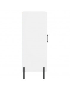 Credenza Bianca 34,5x34x90 cm in Legno Multistrato 2