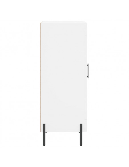 Credenza Bianca 34,5x34x90 cm in Legno Multistrato