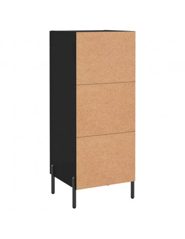 Credenza Nero 34,5x34x90 cm in Legno Multistrato