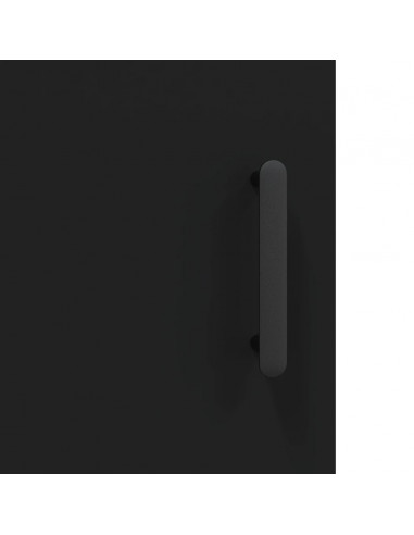 Credenza Nero 34,5x34x90 cm in Legno Multistrato