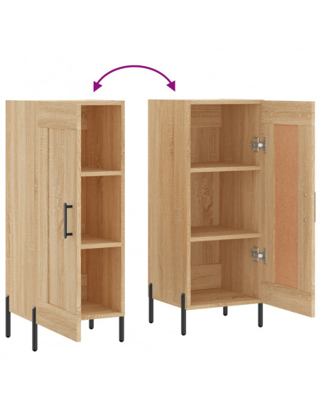 Credenza Rovere Sonoma 34,5x34x90 cm in Legno Multistrato