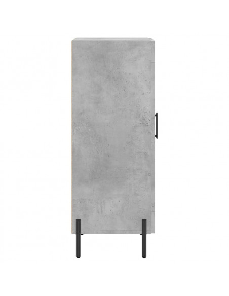 Credenza Grigio Cemento 34,5x34x90 cm in Legno Multistrato
