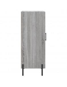 Credenza Grigio Sonoma 34,5x34x90 cm in Legno Multistrato 2