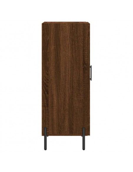Credenza Rovere Marrone 34,5x34x90 cm in Legno Multistrato