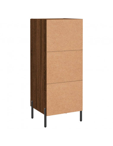 Credenza Rovere Marrone 34,5x34x90 cm in Legno Multistrato