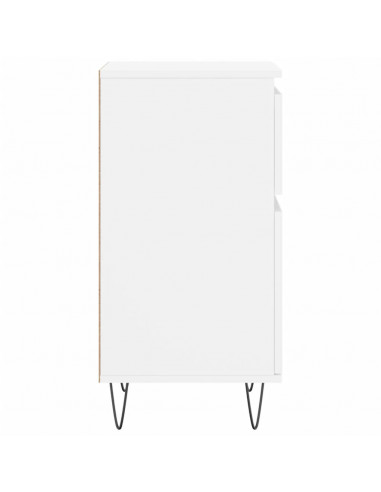 Credenza Bianca 40x35x70 cm in Legno Multistrato