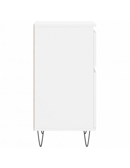 Credenza Bianca 40x35x70 cm in Legno Multistrato