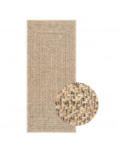 Tappeto ZIZUR 80x200 cm Aspetto Iuta per Interni ed Esterni 2