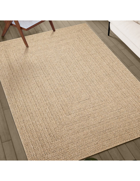 Tappeto ZIZUR 80x200 cm Aspetto Iuta per Interni ed Esterni