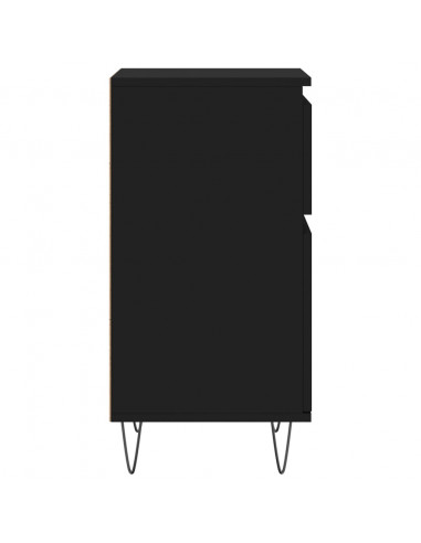 Credenze 2 pz Nere 40x35x70 cm in Legno Multistrato
