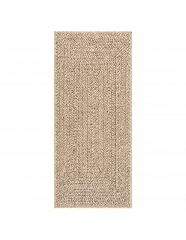 Tappeto ZIZUR 80x200 cm Aspetto Iuta per Interni ed Esterni