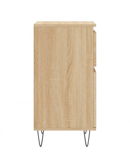 Credenza Rovere Sonoma 40x35x70 cm in Legno Multistrato