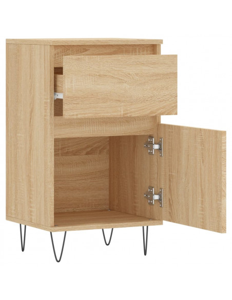 Credenze 2 pz Rovere Sonoma 40x35x70 cm in Legno Multistrato