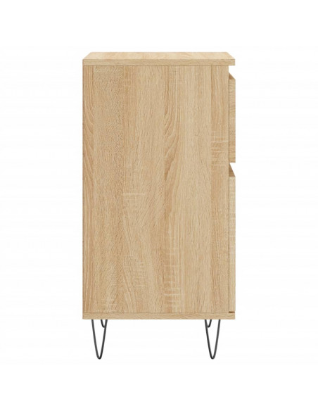 Credenze 2 pz Rovere Sonoma 40x35x70 cm in Legno Multistrato