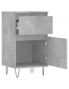 Credenze 2 pz Grigio Cemento 40x35x70 cm in Legno Multistrato 2