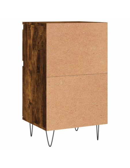 Credenze 2 pz Rovere Fumo 40x35x70 cm in Legno Multistrato
