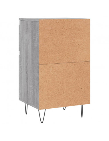 Credenze 2 pz Grigio Sonoma 40x35x70 cm in Legno Multistrato