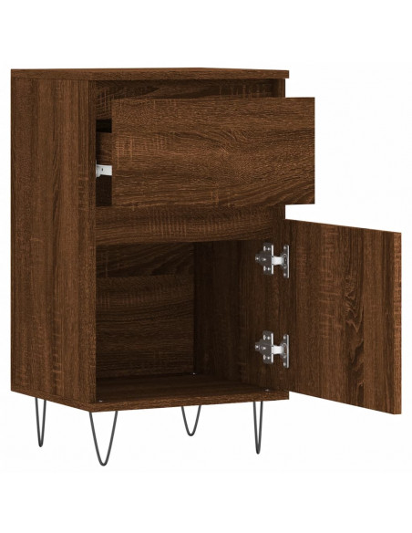 Credenze 2 pz Rovere Marrone 40x35x70 cm in Legno Multistrato