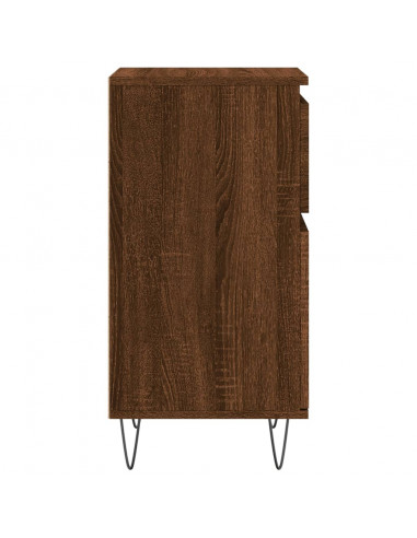 Credenze 2 pz Rovere Marrone 40x35x70 cm in Legno Multistrato