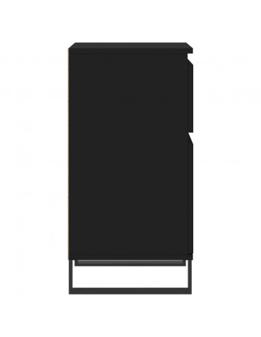 Credenze 2 pz Nere 40x35x70 cm in Legno Multistrato