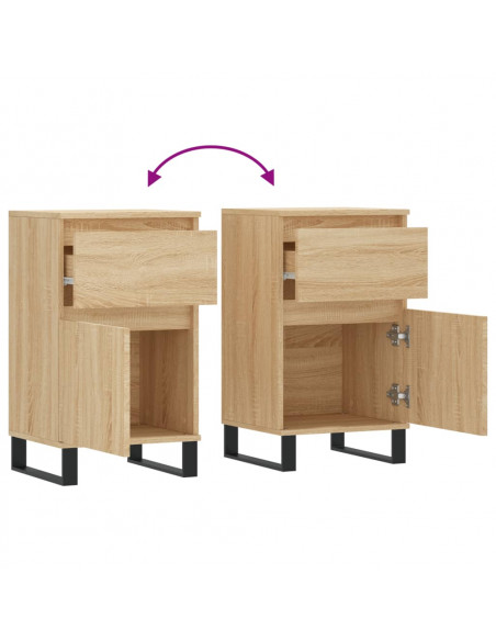 Credenza Rovere Sonoma 40x35x70 cm in Legno Multistrato