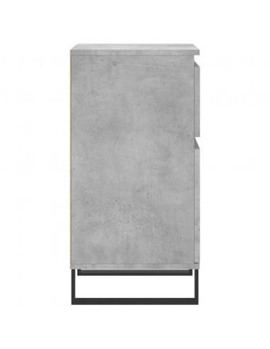 Credenze 2 pz Grigio Cemento 40x35x70 cm in Legno Multistrato