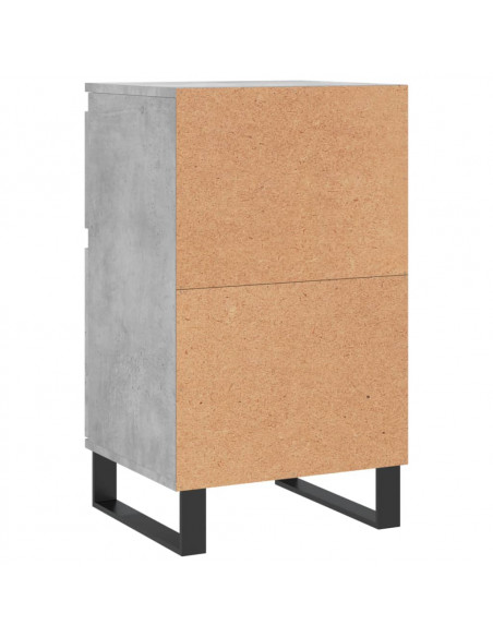 Credenze 2 pz Grigio Cemento 40x35x70 cm in Legno Multistrato