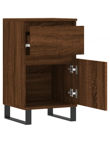 Credenze 2 pz Rovere Marrone 40x35x70 cm in Legno Multistrato
