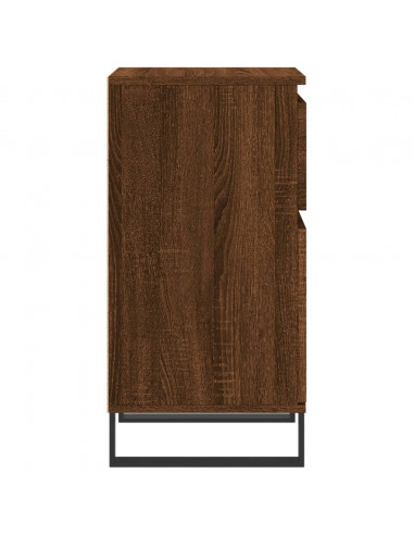 Credenze 2 pz Rovere Marrone 40x35x70 cm in Legno Multistrato