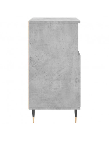 Credenza Grigio Cemento 60x35x70 cm in Legno Multistrato