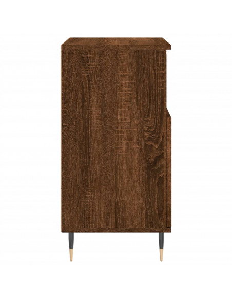 Credenza Rovere Marrone 60x35x70 cm in Legno Multistrato