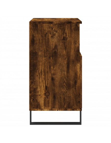 Credenza Rovere Fumo 60x35x70 cm in Legno Multistrato