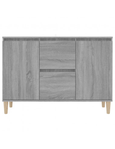 Credenza Grigio Sonoma 103,5x35x70 cm in Legno Ingegnerizzato